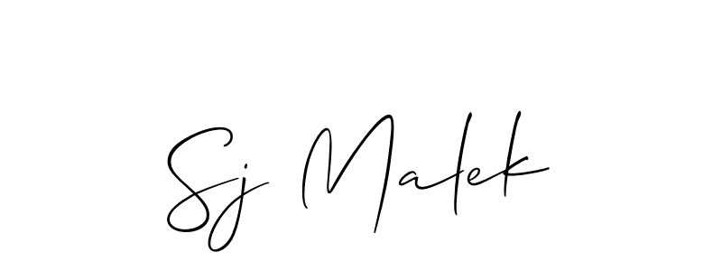 Also we have Sj Malek name is the best signature style. Create professional handwritten signature collection using Allison_Script autograph style. Sj Malek signature style 2 images and pictures png