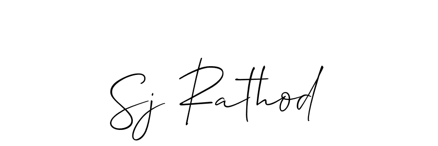 How to make Sj Rathod signature? Allison_Script is a professional autograph style. Create handwritten signature for Sj Rathod name. Sj Rathod signature style 2 images and pictures png