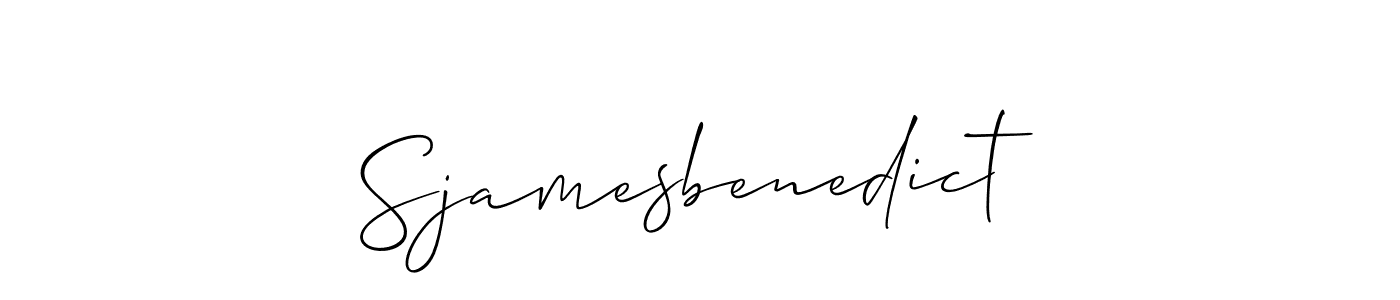 How to Draw Sjamesbenedict signature style? Allison_Script is a latest design signature styles for name Sjamesbenedict. Sjamesbenedict signature style 2 images and pictures png