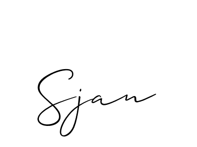 Make a short Sjan signature style. Manage your documents anywhere anytime using Allison_Script. Create and add eSignatures, submit forms, share and send files easily. Sjan signature style 2 images and pictures png