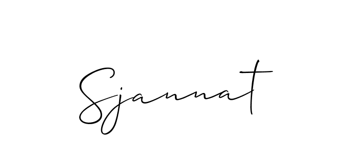 Make a beautiful signature design for name Sjannat. Use this online signature maker to create a handwritten signature for free. Sjannat signature style 2 images and pictures png
