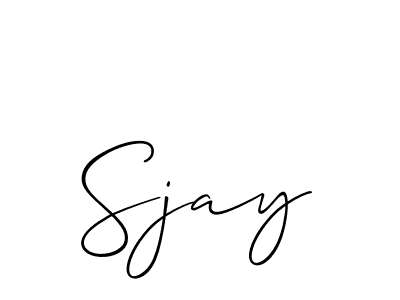 Make a short Sjay signature style. Manage your documents anywhere anytime using Allison_Script. Create and add eSignatures, submit forms, share and send files easily. Sjay signature style 2 images and pictures png