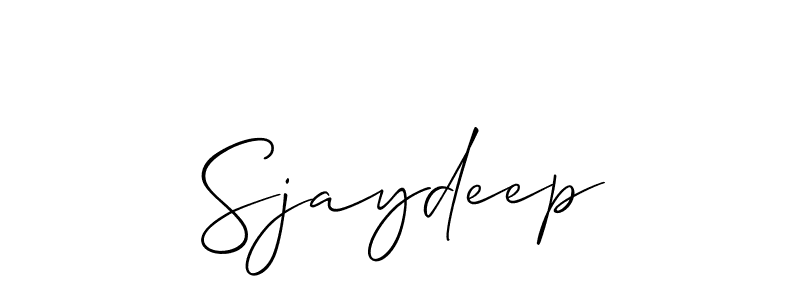 How to Draw Sjaydeep signature style? Allison_Script is a latest design signature styles for name Sjaydeep. Sjaydeep signature style 2 images and pictures png
