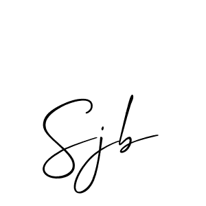 How to make Sjb signature? Allison_Script is a professional autograph style. Create handwritten signature for Sjb name. Sjb signature style 2 images and pictures png