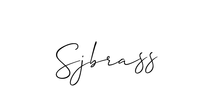 You should practise on your own different ways (Allison_Script) to write your name (Sjbrass) in signature. don't let someone else do it for you. Sjbrass signature style 2 images and pictures png