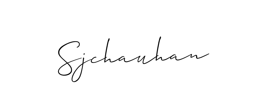 Best and Professional Signature Style for Sjchauhan. Allison_Script Best Signature Style Collection. Sjchauhan signature style 2 images and pictures png
