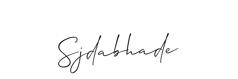 Also we have Sjdabhade name is the best signature style. Create professional handwritten signature collection using Allison_Script autograph style. Sjdabhade signature style 2 images and pictures png