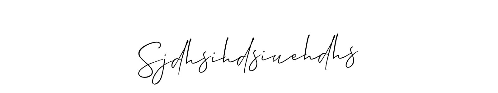 Sjdhsihdsiuehdhs stylish signature style. Best Handwritten Sign (Allison_Script) for my name. Handwritten Signature Collection Ideas for my name Sjdhsihdsiuehdhs. Sjdhsihdsiuehdhs signature style 2 images and pictures png