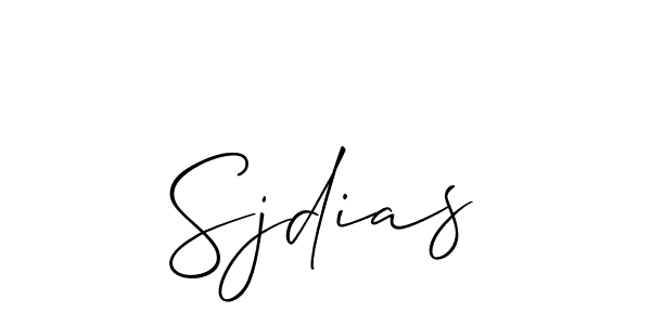 Sjdias stylish signature style. Best Handwritten Sign (Allison_Script) for my name. Handwritten Signature Collection Ideas for my name Sjdias. Sjdias signature style 2 images and pictures png