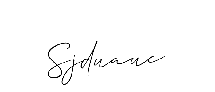 This is the best signature style for the Sjduauc name. Also you like these signature font (Allison_Script). Mix name signature. Sjduauc signature style 2 images and pictures png