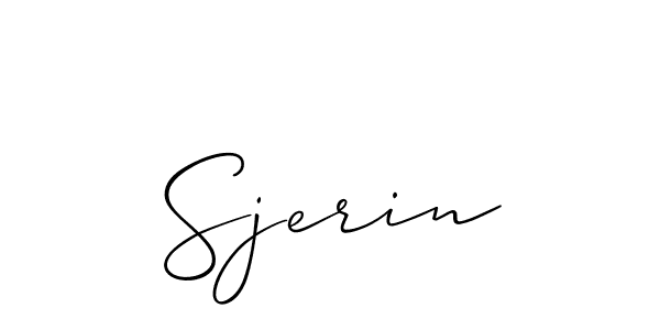 Once you've used our free online signature maker to create your best signature Allison_Script style, it's time to enjoy all of the benefits that Sjerin name signing documents. Sjerin signature style 2 images and pictures png