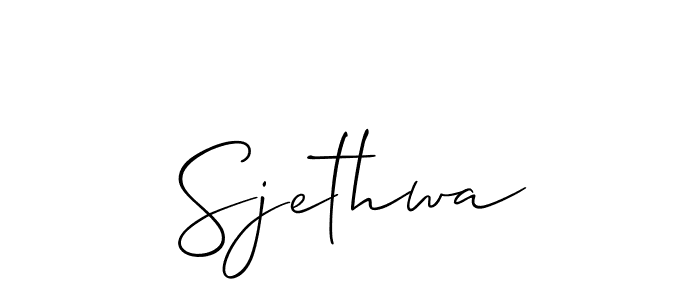 You can use this online signature creator to create a handwritten signature for the name Sjethwa. This is the best online autograph maker. Sjethwa signature style 2 images and pictures png