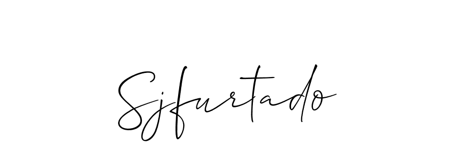 Sjfurtado stylish signature style. Best Handwritten Sign (Allison_Script) for my name. Handwritten Signature Collection Ideas for my name Sjfurtado. Sjfurtado signature style 2 images and pictures png