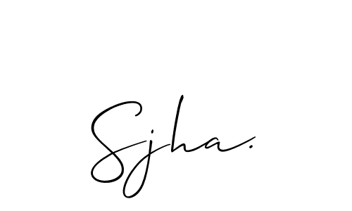 How to make Sjha. signature? Allison_Script is a professional autograph style. Create handwritten signature for Sjha. name. Sjha. signature style 2 images and pictures png