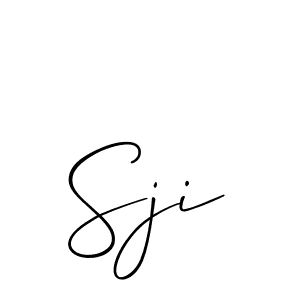 The best way (Allison_Script) to make a short signature is to pick only two or three words in your name. The name Sji include a total of six letters. For converting this name. Sji signature style 2 images and pictures png