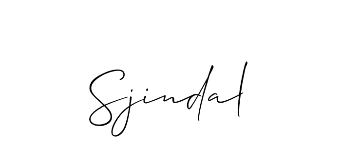How to Draw Sjindal signature style? Allison_Script is a latest design signature styles for name Sjindal. Sjindal signature style 2 images and pictures png
