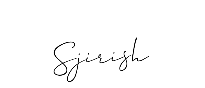 Best and Professional Signature Style for Sjirish. Allison_Script Best Signature Style Collection. Sjirish signature style 2 images and pictures png
