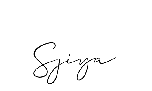 Make a short Sjiya signature style. Manage your documents anywhere anytime using Allison_Script. Create and add eSignatures, submit forms, share and send files easily. Sjiya signature style 2 images and pictures png