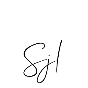 The best way (Allison_Script) to make a short signature is to pick only two or three words in your name. The name Sjl include a total of six letters. For converting this name. Sjl signature style 2 images and pictures png