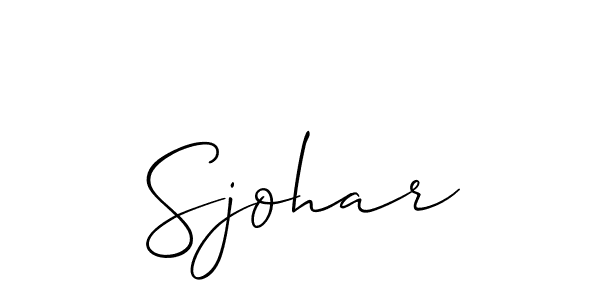 Make a beautiful signature design for name Sjohar. Use this online signature maker to create a handwritten signature for free. Sjohar signature style 2 images and pictures png
