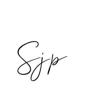 Allison_Script is a professional signature style that is perfect for those who want to add a touch of class to their signature. It is also a great choice for those who want to make their signature more unique. Get Sjp name to fancy signature for free. Sjp signature style 2 images and pictures png