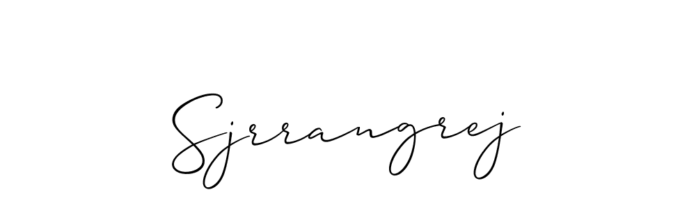 if you are searching for the best signature style for your name Sjrrangrej. so please give up your signature search. here we have designed multiple signature styles  using Allison_Script. Sjrrangrej signature style 2 images and pictures png