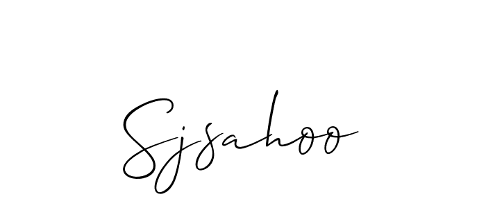 How to make Sjsahoo signature? Allison_Script is a professional autograph style. Create handwritten signature for Sjsahoo name. Sjsahoo signature style 2 images and pictures png