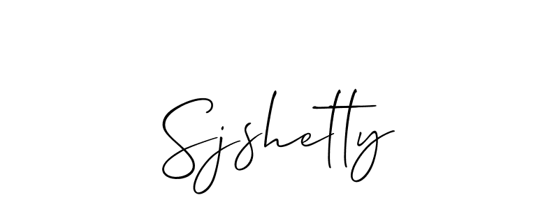 Design your own signature with our free online signature maker. With this signature software, you can create a handwritten (Allison_Script) signature for name Sjshetty. Sjshetty signature style 2 images and pictures png