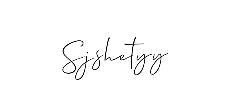 How to make Sjshetyy signature? Allison_Script is a professional autograph style. Create handwritten signature for Sjshetyy name. Sjshetyy signature style 2 images and pictures png