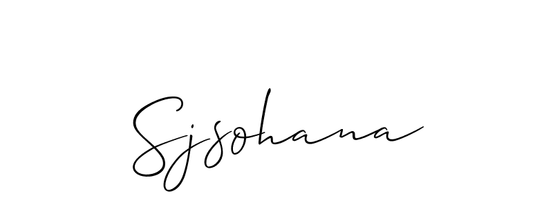 Best and Professional Signature Style for Sjsohana. Allison_Script Best Signature Style Collection. Sjsohana signature style 2 images and pictures png