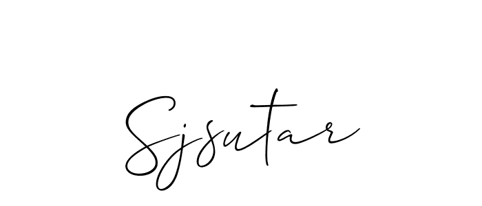 Best and Professional Signature Style for Sjsutar. Allison_Script Best Signature Style Collection. Sjsutar signature style 2 images and pictures png
