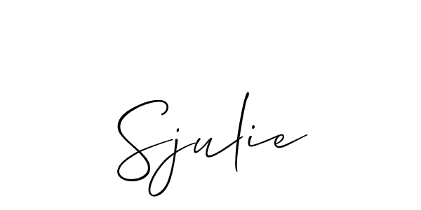Once you've used our free online signature maker to create your best signature Allison_Script style, it's time to enjoy all of the benefits that Sjulie name signing documents. Sjulie signature style 2 images and pictures png