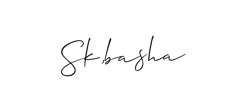 Also You can easily find your signature by using the search form. We will create Sk,basha name handwritten signature images for you free of cost using Allison_Script sign style. Sk,basha signature style 2 images and pictures png