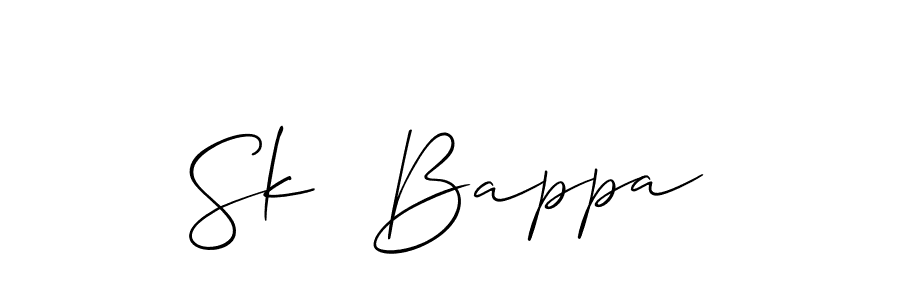 if you are searching for the best signature style for your name Sk  Bappa. so please give up your signature search. here we have designed multiple signature styles  using Allison_Script. Sk  Bappa signature style 2 images and pictures png