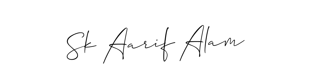 Also You can easily find your signature by using the search form. We will create Sk Aarif Alam name handwritten signature images for you free of cost using Allison_Script sign style. Sk Aarif Alam signature style 2 images and pictures png