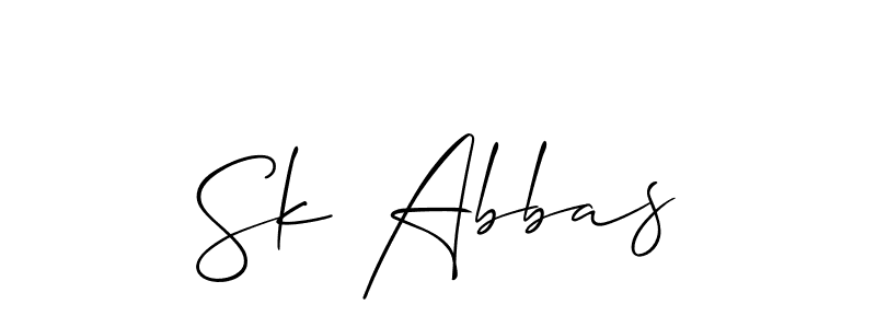 Make a beautiful signature design for name Sk Abbas. Use this online signature maker to create a handwritten signature for free. Sk Abbas signature style 2 images and pictures png