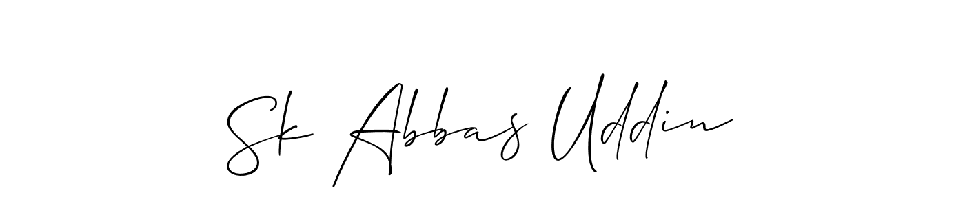 Similarly Allison_Script is the best handwritten signature design. Signature creator online .You can use it as an online autograph creator for name Sk Abbas Uddin. Sk Abbas Uddin signature style 2 images and pictures png