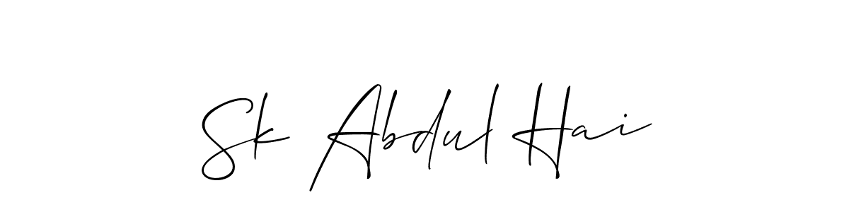 Sk Abdul Hai stylish signature style. Best Handwritten Sign (Allison_Script) for my name. Handwritten Signature Collection Ideas for my name Sk Abdul Hai. Sk Abdul Hai signature style 2 images and pictures png