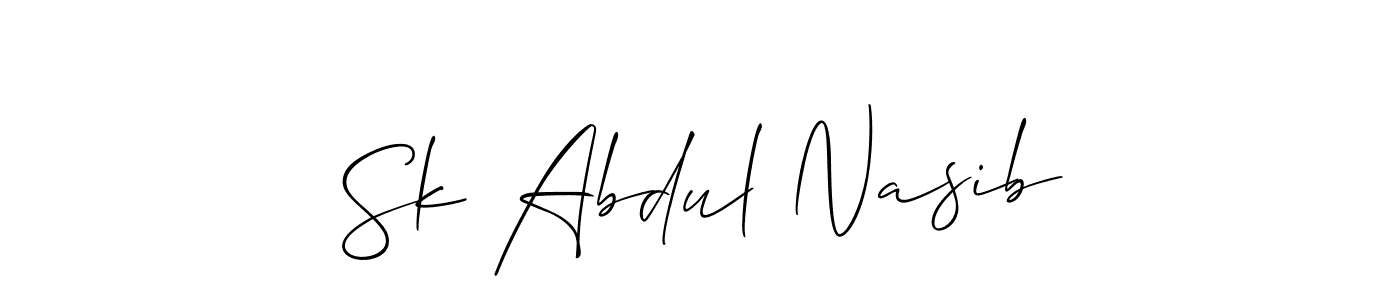This is the best signature style for the Sk Abdul Nasib name. Also you like these signature font (Allison_Script). Mix name signature. Sk Abdul Nasib signature style 2 images and pictures png