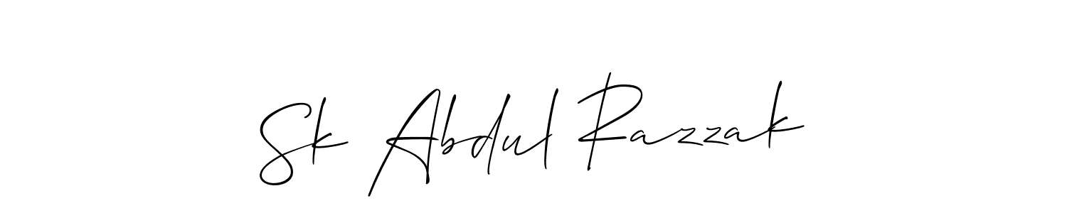 This is the best signature style for the Sk Abdul Razzak name. Also you like these signature font (Allison_Script). Mix name signature. Sk Abdul Razzak signature style 2 images and pictures png