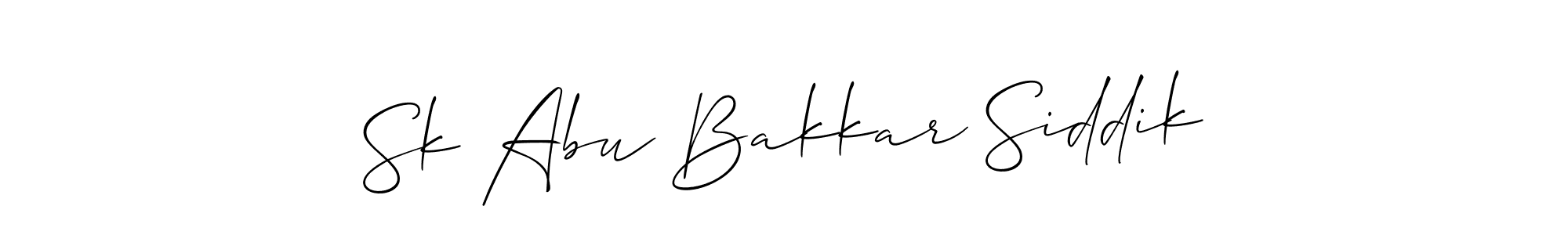 How to Draw Sk Abu Bakkar Siddik signature style? Allison_Script is a latest design signature styles for name Sk Abu Bakkar Siddik. Sk Abu Bakkar Siddik signature style 2 images and pictures png