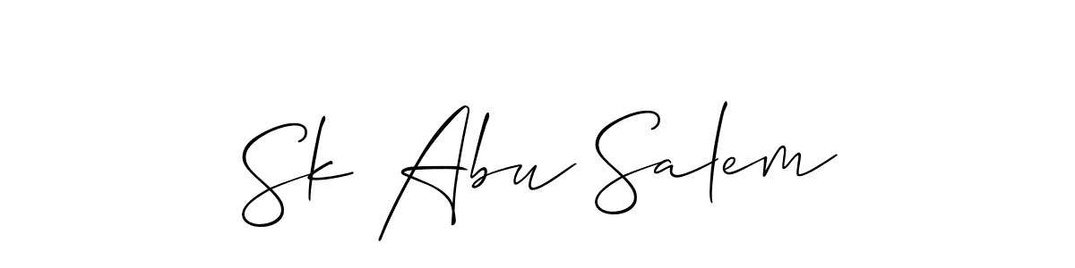 Make a beautiful signature design for name Sk Abu Salem. Use this online signature maker to create a handwritten signature for free. Sk Abu Salem signature style 2 images and pictures png