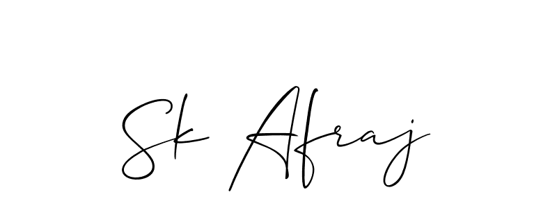 Sk Afraj stylish signature style. Best Handwritten Sign (Allison_Script) for my name. Handwritten Signature Collection Ideas for my name Sk Afraj. Sk Afraj signature style 2 images and pictures png