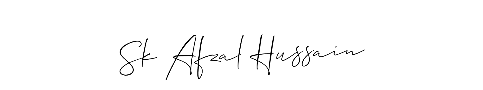 The best way (Allison_Script) to make a short signature is to pick only two or three words in your name. The name Sk Afzal Hussain include a total of six letters. For converting this name. Sk Afzal Hussain signature style 2 images and pictures png
