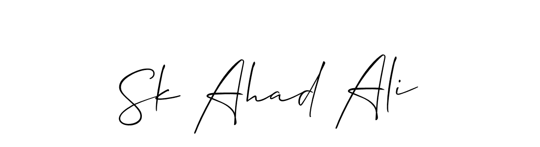 Make a beautiful signature design for name Sk Ahad Ali. Use this online signature maker to create a handwritten signature for free. Sk Ahad Ali signature style 2 images and pictures png