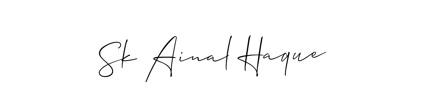 Here are the top 10 professional signature styles for the name Sk Ainal Haque. These are the best autograph styles you can use for your name. Sk Ainal Haque signature style 2 images and pictures png