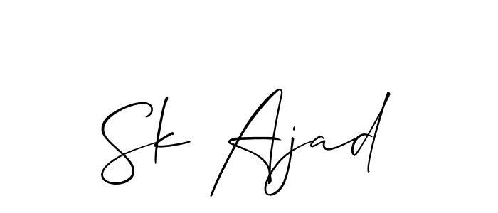 Check out images of Autograph of Sk Ajad name. Actor Sk Ajad Signature Style. Allison_Script is a professional sign style online. Sk Ajad signature style 2 images and pictures png