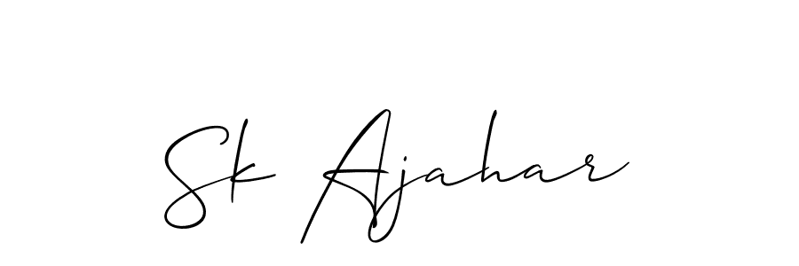 Once you've used our free online signature maker to create your best signature Allison_Script style, it's time to enjoy all of the benefits that Sk Ajahar name signing documents. Sk Ajahar signature style 2 images and pictures png