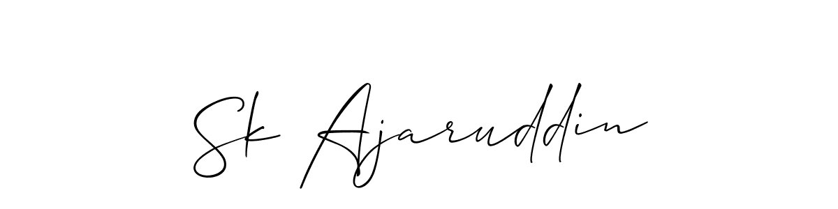 Similarly Allison_Script is the best handwritten signature design. Signature creator online .You can use it as an online autograph creator for name Sk Ajaruddin. Sk Ajaruddin signature style 2 images and pictures png