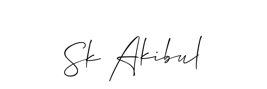 How to Draw Sk Akibul signature style? Allison_Script is a latest design signature styles for name Sk Akibul. Sk Akibul signature style 2 images and pictures png